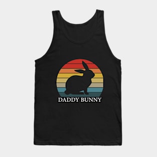 Daddy Bunny Easter Day for Father Adult Men Rabbit retro Tank Top